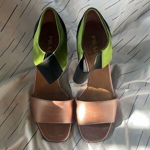 Prada cloth heels 36 1/2 Eu